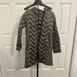 Dark Green Michael Kors Women’s Size Medium Packable Down Fill Puffet Jacket